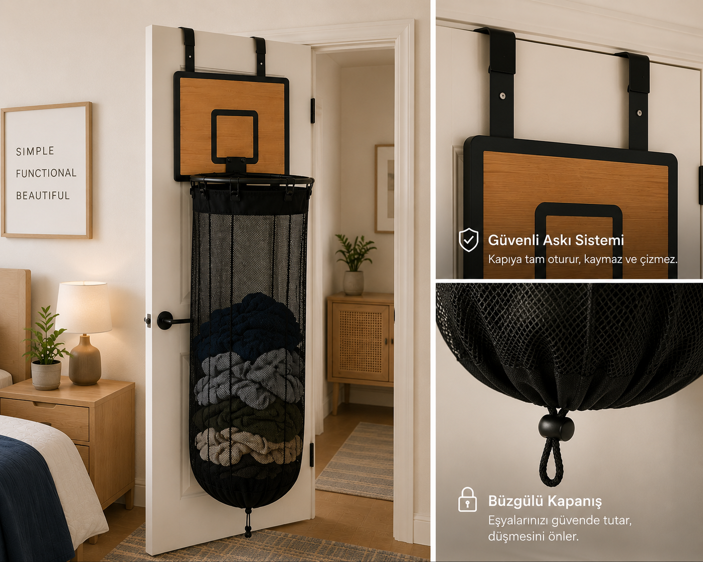 Basket Potalı Kirli Çamaşır Sepeti